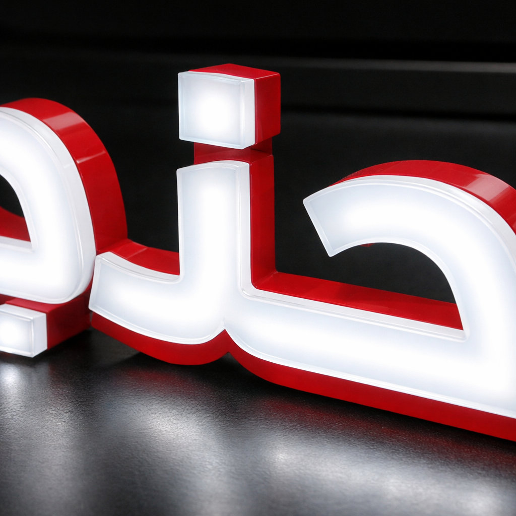 حروف أكريليك مضيئة