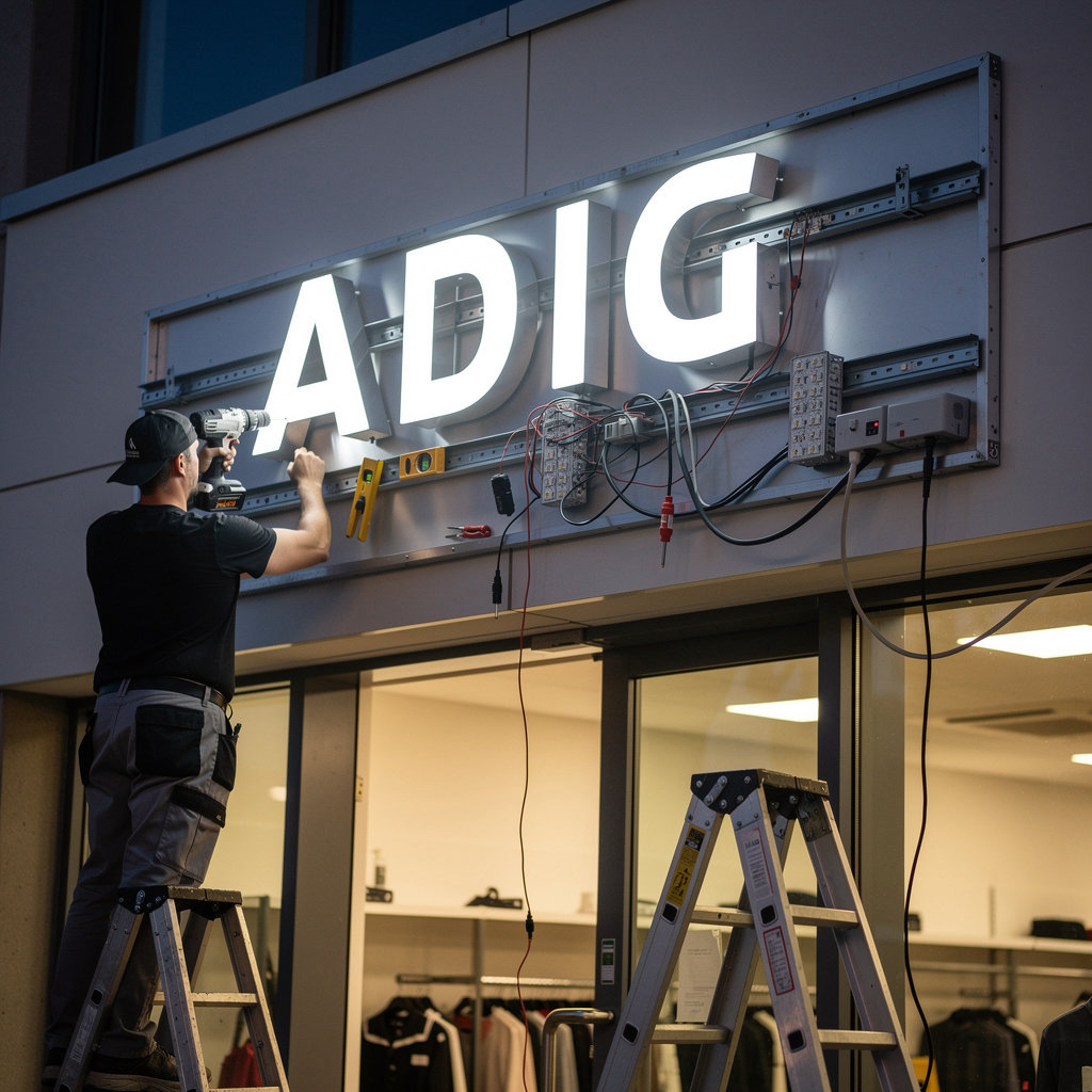 تركيب وإضاءة LED كاملة